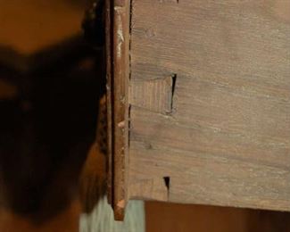 Drawer detail of cabinet