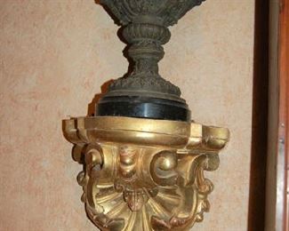 19th Century carved gilt wall brackets