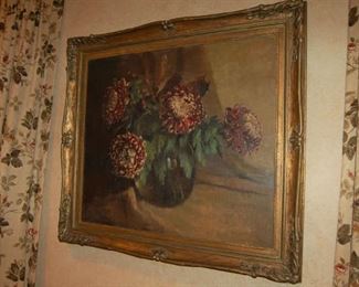 Signed oil and canvas still-life