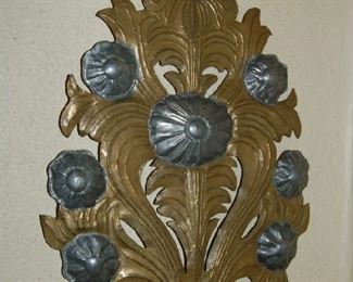 Pair of brass and metal hangings from Egypt