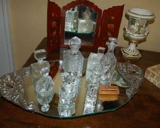 Collection of perfume bottles