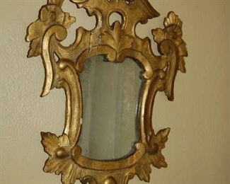 Pair of Italian gilt-wood mirrors