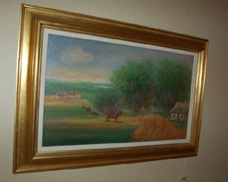 English landscape oil on canvas