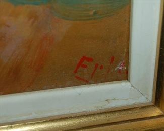 Signed English landscape