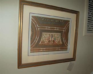 Colorful engraving