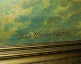 Signed landscape by Fenn Wennerwald