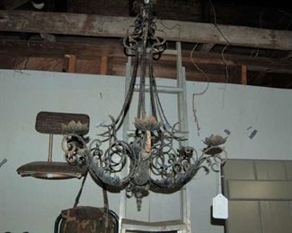 Iron chandelier