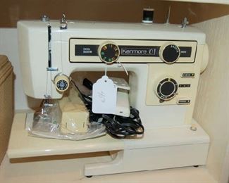 Sewing machine with attachments