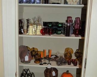 Numerous candles of all varieties