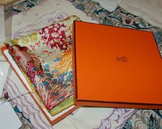 Hermes scarf in original box