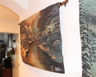 Thomas Kinkade prints all around the house