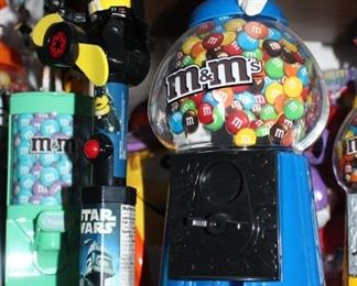 M&M collectible dispensers, including Star Wars