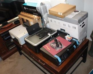 Brand new printers - Lexmark, HP, also some brand new HP laptops - AMD A6, A8, Pavilion DV6 and DVD7