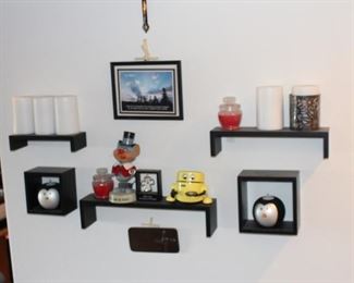 Small wall decor and shelving