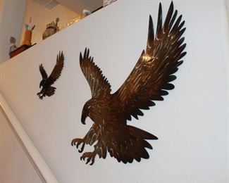 Eagle metal wall art