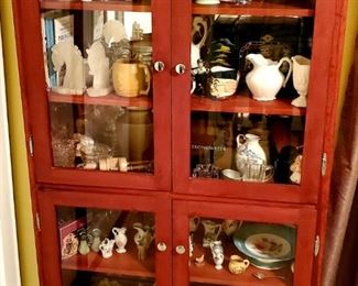 Hutch full of knickknacks