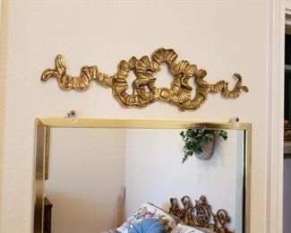 mirrors and hanging decor