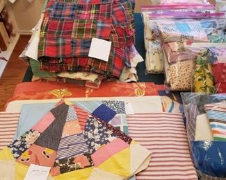 small quilt tops and pillow cases