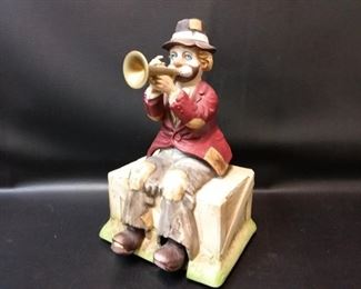 collectible music in motion willie the hobo clown music box