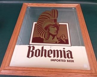 sign bohemia imported beer