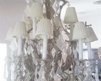 Grand crystal chandiliers