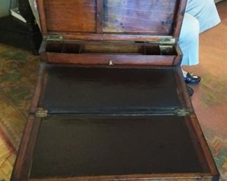 Rare 19th century portable lap secretary writing desk