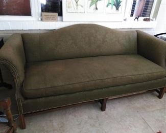 Camel back sofa