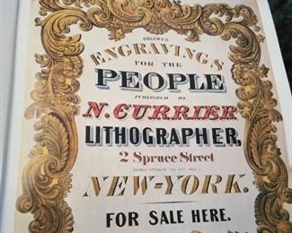 Large vintage Currier and Ives America book