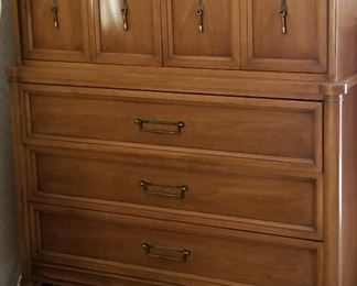 Mid-century modern chest of drawers and cabinet top