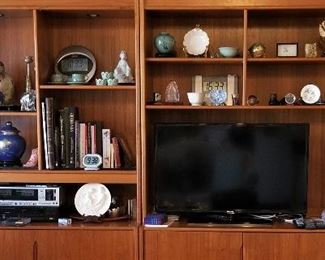 Shelving units and TV for sale