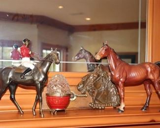 Small Horse Statuary and other Decorative Items