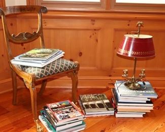 Chair, Lamp and Books