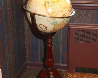 Floor Globe in Wood Stand