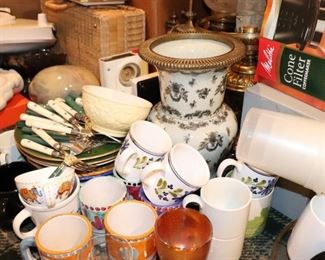 Assorted Mugs and other Household Items