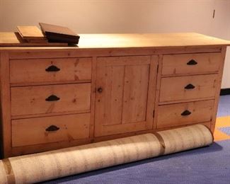 Scotch Pine Dresser and Rug