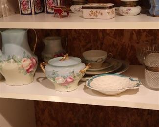 Assorted Decorative Serving Pieces