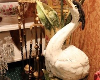 Large Ceramic Stork
