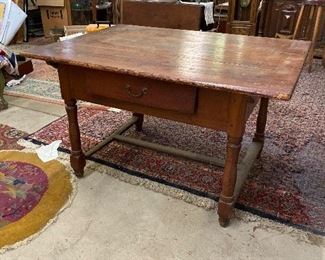 Beautiful early table one drawer