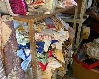 Cave selection of vintage Fabric and linens