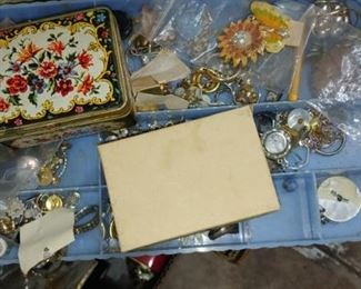 We are going through tubs and tubs and boxes and jewelry boxes of jewelry for this sale! I'm finding some gorgeous Sterling jewelry & beautiful signed pieces