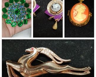 Beautiful rose gold Sterling Ram brooch