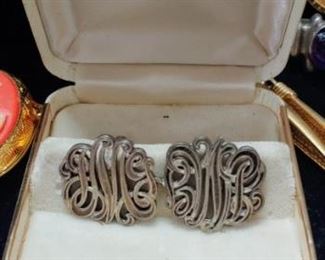 Fabulous vintage sterling silver cufflinks