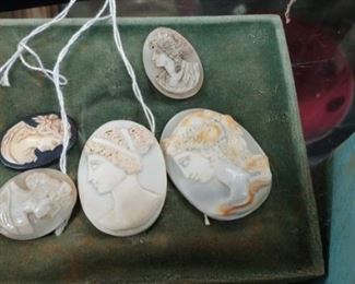 Gorgeous very early shell cameos