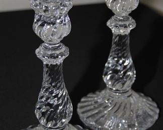 Pair of Baccarat Crystal Candlesticks