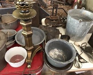 Pans & Brass Lamp Base