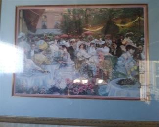 We have a lot of pictures and picture frames.