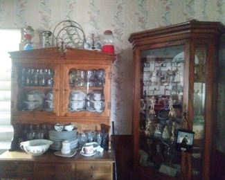 Two china/display cabinets they you can fill with what ever you want.