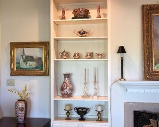 Silver plate, vases, jars etc. (church art piece is not available)