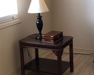 Side table and lamp