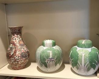 Ginger jars, vase